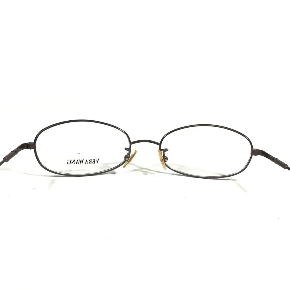 Vera Wang V17 LC Eyeglasses Frames Purple Round Full Wire Rim 50-17-135